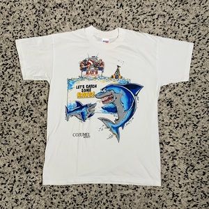 Ray's Diving Charters Tee Shirt Vintage Cozumel Mexico Graphic Short Sleeve XL
